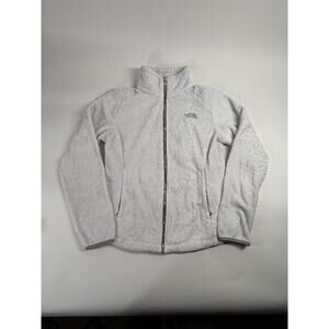 The North Face Women's OSITO Fleece Full Zipper Jacket Coat Pale Gray Size S